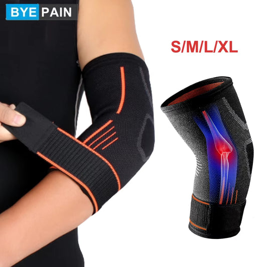 1Pcs Fitness Elbow Brace Compression Support Sleeve for Tendonitis, Tennis Elbow, Golf Treatment - Reduce Joint Pain