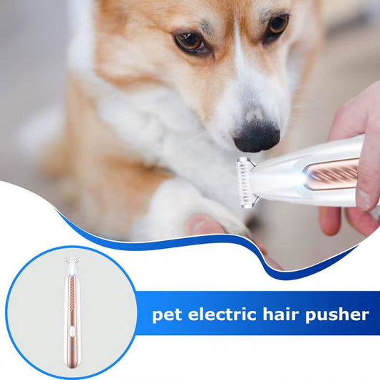 Cordless Electric Dog Hair Trimmer - Rechargeable, Quiet Pet Shaver with LED Light for Grooming Supplies